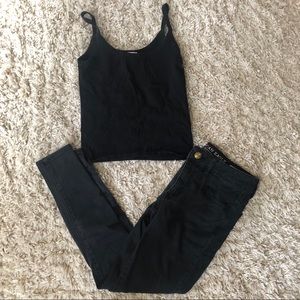 Black American Eagle Jeggings